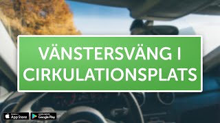 ÖVNINGSKÖR  Vänstersväng i cirkulationsplats [upl. by Razal359]