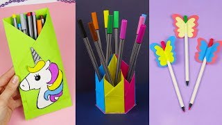 7 DIY School Supplies  Easy DIY Paper crafts ideas [upl. by Noirad]