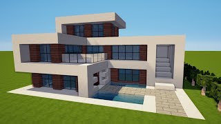 MINECRAFT MODERNES HAUS bauen TUTORIAL HAUS 143 [upl. by Ennaylime834]