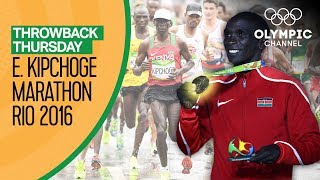 Eliud Kipchoge wins Mens Marathon  Rio 2016  Throwback Thursday [upl. by Howarth]