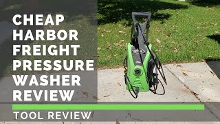 Review  Harbor Freight Portland 1750 PSI Pressure Washer [upl. by Holzman]