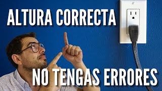 🔌Cual es la ALTURA de un contacto o toma corriente SIN ERRORES [upl. by Sheepshanks]