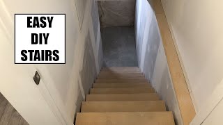 DIY Basement Staircase Build [upl. by Yeldua]