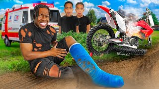 THE WORST DAY EVER DIRT BIKE CRASH [upl. by Nalhsa354]