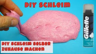 DIY Schleim selber zuhause machen mit Rasierschaum [upl. by Annairb347]