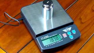 Calibration of My Weigh i1200 digital scale [upl. by Ddot781]