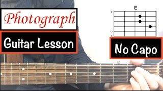 quotPhotographquot  Ed Sheeran  Guitar Tutorial No Capo [upl. by Nikola]