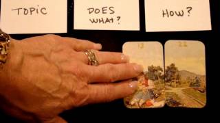 Three Card Lenormand Spread Tutorial Beginner to Intermediate [upl. by Vokay285]