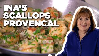 How to Make Inas Scallops Provencal  Barefoot Contessa  Food Network [upl. by Anivla555]