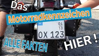 Motorradkennzeichen  Informiere Dich hier I Kennzeichenboxde [upl. by Grimaldi]