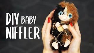 DIY BABY NIFFLER  OOAK CREATURE MAKING 2 [upl. by Noletta976]