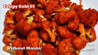 Gobi 65 Cauliflower 65 Recipe Cauliflower Fry [upl. by Aisetra617]