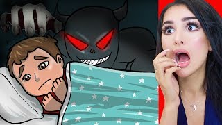 Reacting to SCARY ANIMATIONS Do NOT watch at night [upl. by Rairb871]