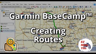 Garmin BaseCamp™ Creating Routes [upl. by Eilrak276]