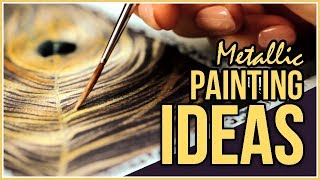 New to Metallic Watercolors This Is What You Can Do Art Journal Thursday [upl. by Itnahsa987]