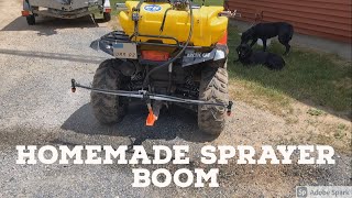 Homemade ATV Tank Sprayer Boom [upl. by Wynnie390]