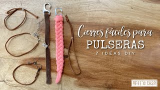 Cómo hacer cierres para pulseras  7 ideas DIY fáciles [upl. by Sitnerp12]