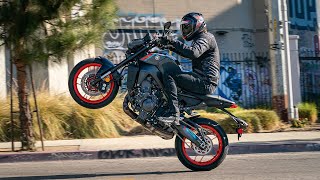 2021 Yamaha MT09 Review  MC Commute [upl. by Eniroc]