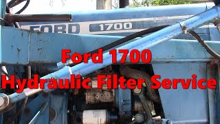 Ford 1700 Hydraulic Filter Screen Cleaning and Oil Change Service [upl. by Senior]