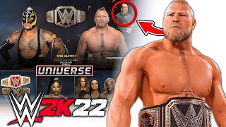 WWE 2K22 Universe Mode Full Walkthrough amp 1 Year into The Future [upl. by Aneloj]