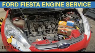 Ford Fiesta engine service 125  14  16 zetec [upl. by Bortman]