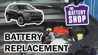 Jeep Compass 2019  New Battery Install [upl. by Sheridan]