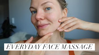 Easy 10 Minute Everyday Full Face Massage [upl. by Arnoldo772]