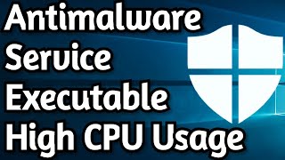 How To Fix Antimalware Service Executable High Memory  CPU Usage on Windows 10 [upl. by Archibaldo]