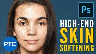 Easily Smooth and Soften Skin In Photoshop  HighEnd Retouching Techniques FREE Action Included [upl. by Othilie]