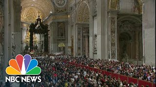 Pope Francis Holds Christmas Eve Midnight Mass From The Vatican [upl. by Siocnarf934]