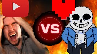 Youtubers React To Beating Sans [upl. by Berk]