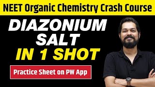 DIAZONIUM SALT in One Shot  All Concepts Tricks amp PYQs  Class 12  NEET [upl. by Hgielanna]