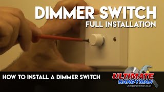 How to install a dimmer switch [upl. by Ichabod]