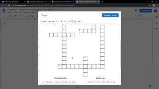 Resolviendo Crucigrama desde Documentos de Google [upl. by Anaed910]