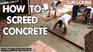 How to Screed Concrete [upl. by Macmahon764]