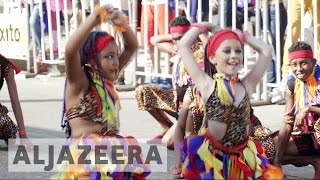 Barranquilla carnival celebrates Colombian folklore [upl. by Ignatzia167]