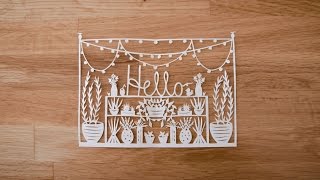 PAPER CUTTING Introduction to Paper Cutting with Grace Hart  Part 1 [upl. by Buerger]