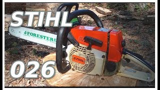 STIHL 026 Chainsaw Review [upl. by Surbeck]