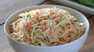 How to Make Coleslaw  Homemade Coleslaw Recipe [upl. by Anairol]