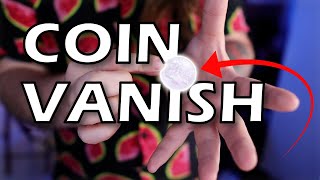 HOW to make a COIN VANISH and bring it back TUTORIAL FOOL ANYONE [upl. by Norabal]