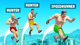 SUPERHUMAN Hunters vs Speedrunner GTA 5 [upl. by Demakis]