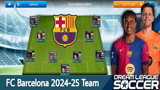 How To Create FC Barcelona 202425 Team in Dream League Soccer 2019 [upl. by Ariana]