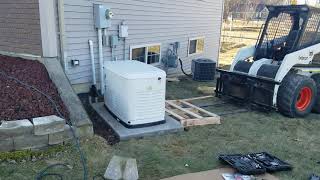 22KW GENERATOR INSTALL with 200 AMP ATS [upl. by Niltag]