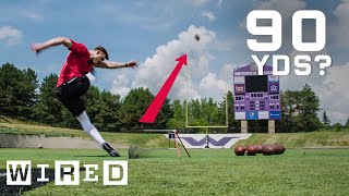 Why Its Almost Impossible to Kick a 90Yard Field Goal  WIRED [upl. by Eyr]