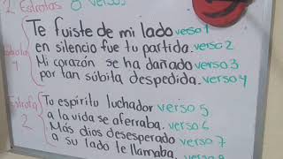 versos estrofas y rimas en un poema clase 12NOV2020 [upl. by Vincenta]