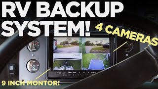 4 Camera RV Backup System  Install and DEMO [upl. by Kcam427]