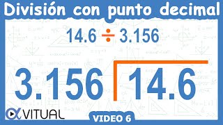 ➗ Cómo hacer una DIVISIÓN con PUNTO DECIMAL AFUERA Y ADENTRO [upl. by Treblig]