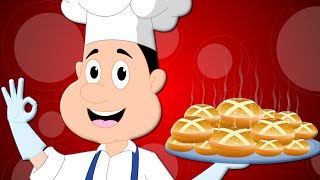 Hot Cross Buns  Nursery Rhymes For Baby Songs for Kids And Babies  kids tv cartoons [upl. by Ryan]