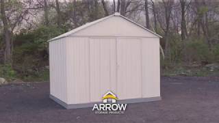 How to Assemble the EZEE Shed from Arrow Storage Products [upl. by Omrellug]