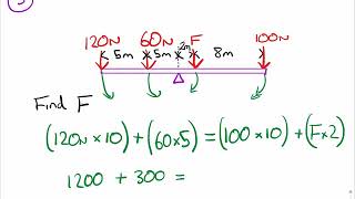 GCSE Physics  Moments worked examples [upl. by Warchaw]